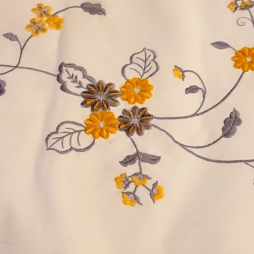 14"×70" Inspired Treasures  Embroidered Table Runner Beautiful